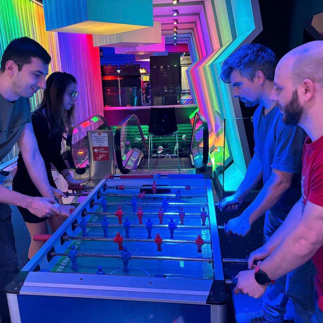 Steady hands, big laughs and foosball fun!